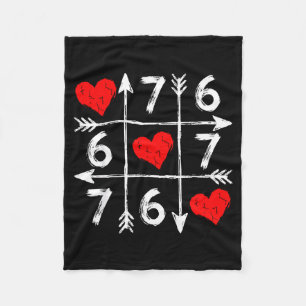Valentine’s Day 67 Six Seven Meme Love 6 7 Heart C Fleece Blanket