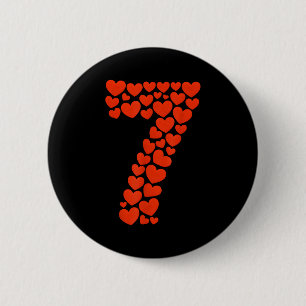 Valentine’s Day 67 With Heart Matching Couple Vale 2 Inch Round Button