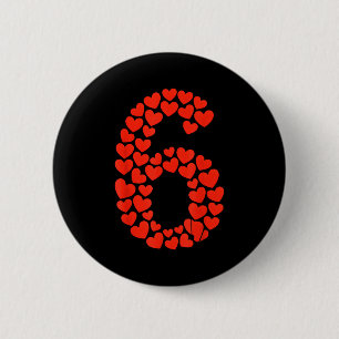 Valentine’s Day 67 With Heart Matching Couple Vale 2 Inch Round Button