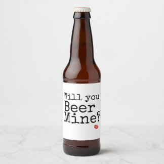 Valentine’s Day beer labels gift for him