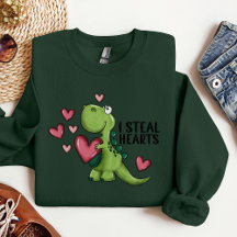 Valentine’s Day Dino shirt, Valentine's gift 