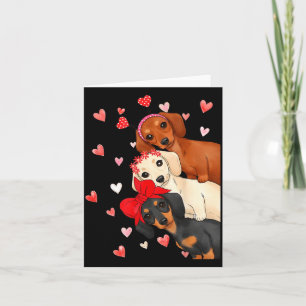Valentine’s Day Dog Cute Dachshund Dogs For Dog Mo Card