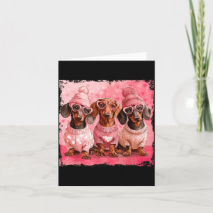 Valentine’s Day Dog Cute Dachshund Dogs For Dog Mo Card