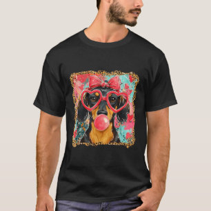 Valentine’s Day Dog Cute Dachshund Dogs For Dog Mo T-Shirt