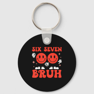 Valentine’s Day Funny 67 Meme Six Seven 6 7 Valent Keychain