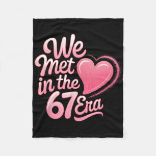 Valentine’s Day Funny 67 Six Seven Burh 6 7 Valent Fleece Blanket