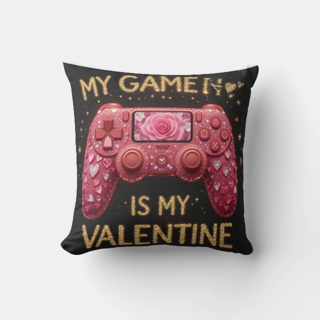 valentine´s day game  throw pillow (Front)