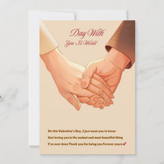 Valentine’s Day Gift For Him Holiday Card