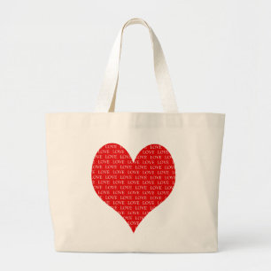Valentine’s Day Heart Large Tote Bag