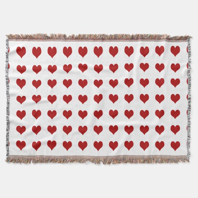 Valentine’s Day Heart Throw Blanket (Front)