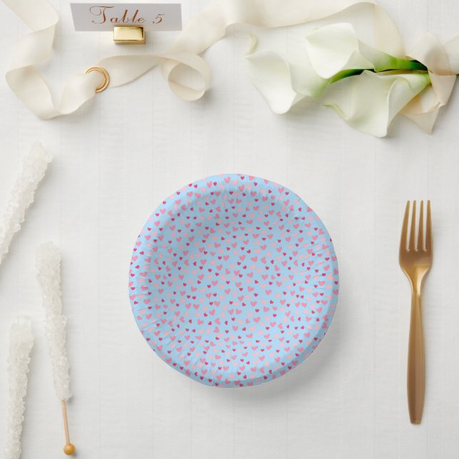 Valentine’s Day Holiday Party Paper Plate (Wedding)