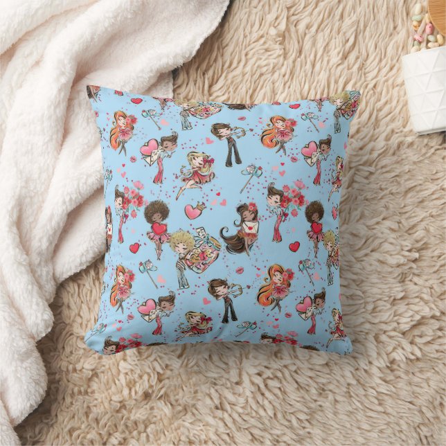 Valentine’s Day Holiday Throw Pillow (Blanket)