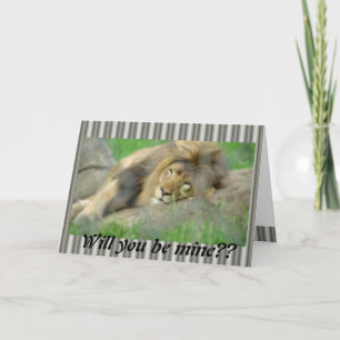 Valentine’s Day_Lion Card
