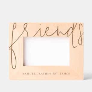 Valentine’s Day Personalized Best Friends Wooden Etched Frames