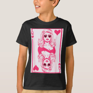 Valentine’s Day Queen Of Hearts Girls Bff Galentin T-Shirt