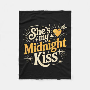 Valentine’s Day Romantic Cute Couple For Men Women Fleece Blanket