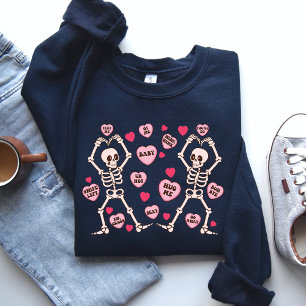 Valentine’s Day skeleton shirt, Valentine's gift Sweatshirt