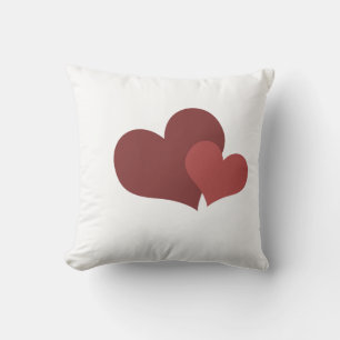 Valentine’s Day t-shirt Heart Design for Women Throw Pillow