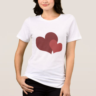 Valentine’s Day t-shirt Heart Design for Women Tri-Blend Shirt