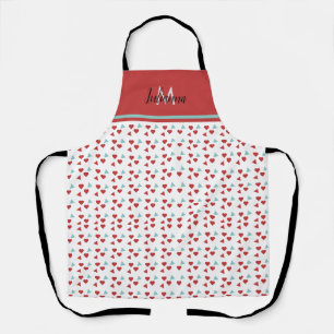 Valentine’s Day Theme Heart Confetti Pattern Apron