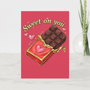 Valentine’s design inspired by chocolate card