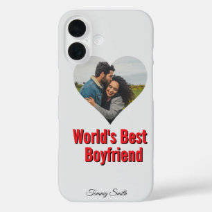  Valentine s Gift For Him - World’s Best Boyfriend iPhone 16 Case