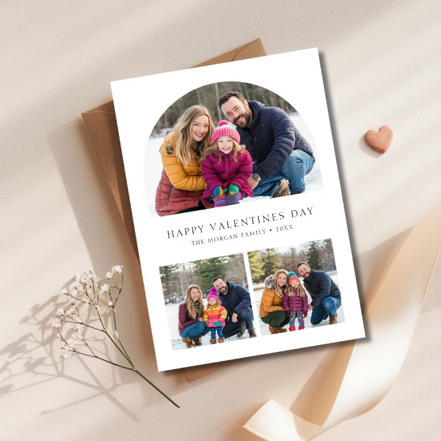 Valentine’s Keepsake Card | Family Photos in Arch  (Creator Uploaded)