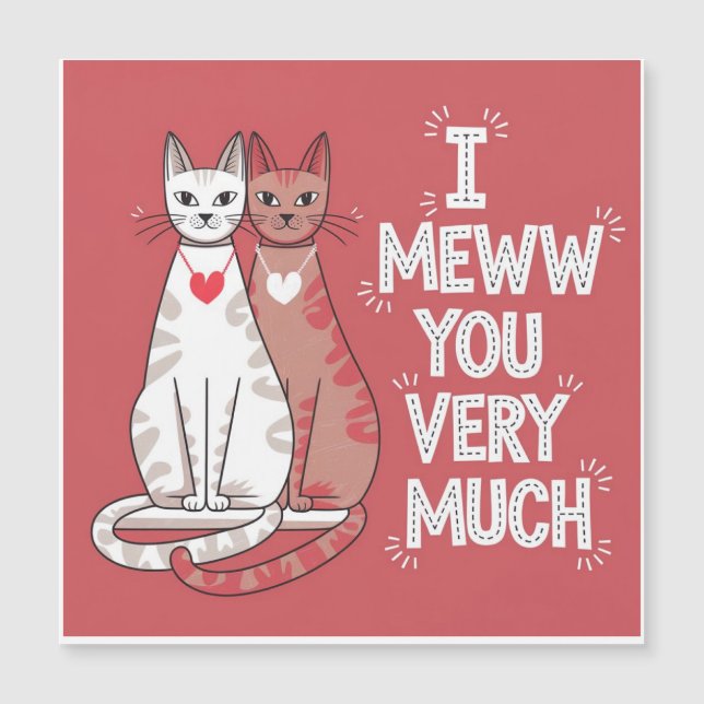 Valentine´s  Meww cats (Front)