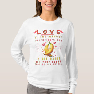 Valentine’s Rhythm: A Dance of Love and Melody T-Shirt