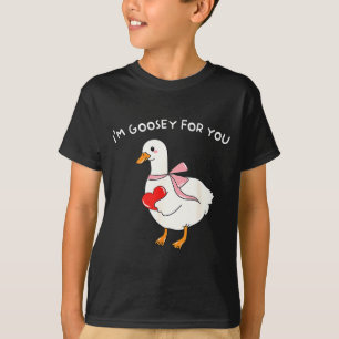 Valentine Silly Goose I'm Goosey For You Duck Vale T-Shirt