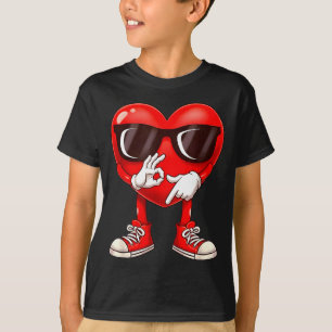 Valentine Six Seven 6 7 Meme Funny Heart Gen Z Alp T-Shirt