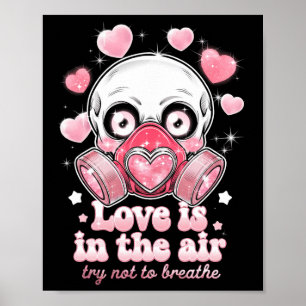 Valentine Skull Gas Mask Kawaii Love Aesthetic _3 Poster