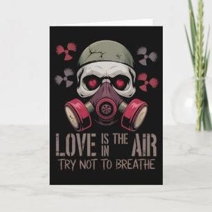 Valentine Skull Gas Mask Love Aesthetic _4 Card