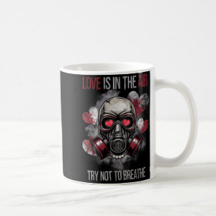 Valentine Skull Gas Mask Love Romance  Coffee Mug