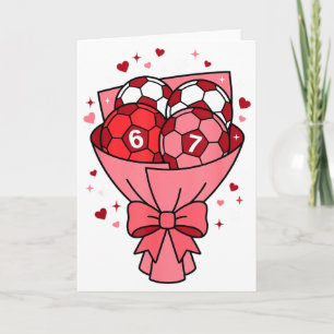 Valentine Soccer Game Love For Football Girl 6 7 B Card