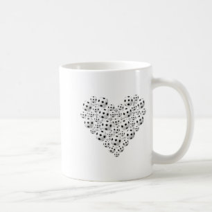 Valentine Soccer Heart Drip Srt Love Valentines Da Coffee Mug