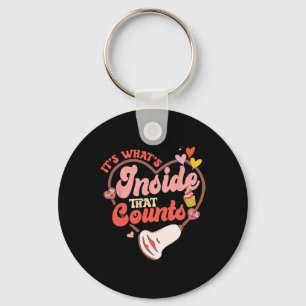 Valentine Sonography Tech Keychain