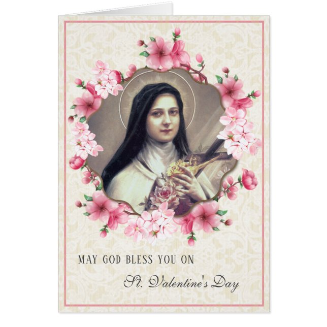 Valentine St. Therese Catholic Religious Nun (Front)