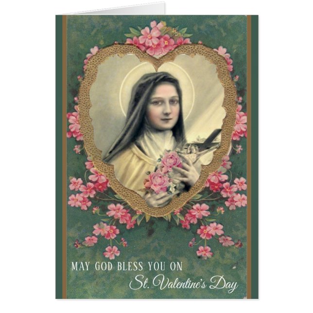 Valentine St. Therese Catholic Religious Nun (Front)