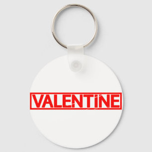 Valentine Stamp Keychain