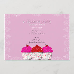 Valentine Sweet Cupcake Invitation