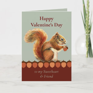 Valentine Sweetheart Friend Still Nuts About You Card