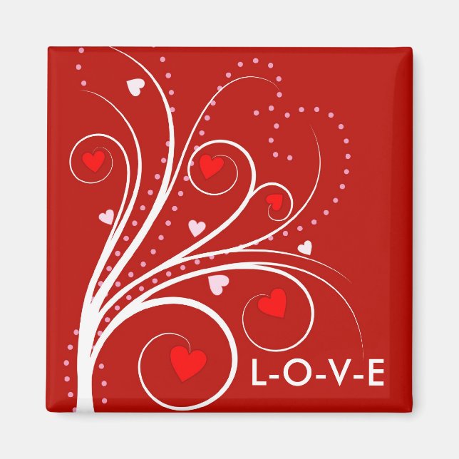Valentine Sweetheart Tree Magnet (Front)
