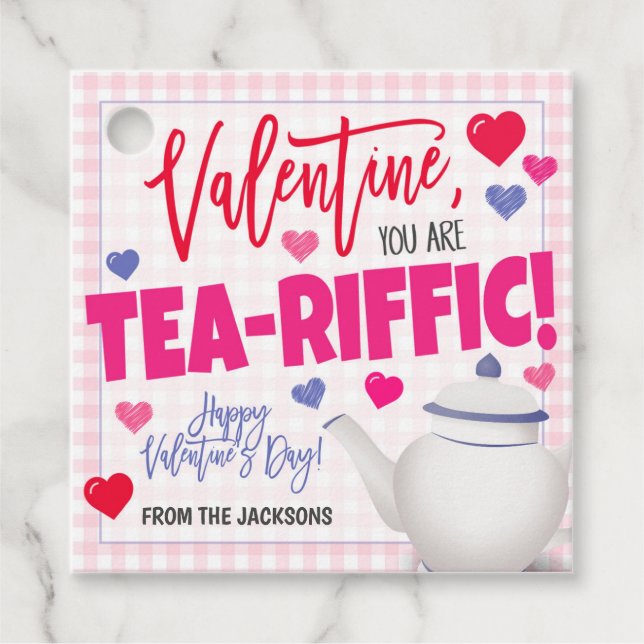 Valentine Tea Gift Tag (Front)