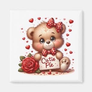 Valentine Teddy Magnet