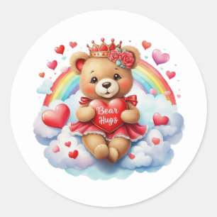 Valentine Teddy Stickers