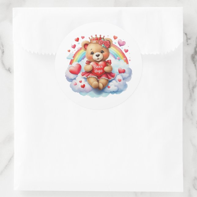 Valentine Teddy Stickers (Bag)