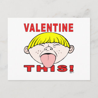 Valentine This!  Boy Holiday Postcard