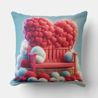 valentine throw pillow