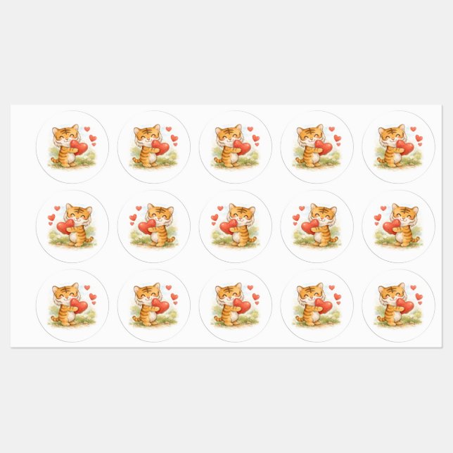 Valentine tiger (Sheet)